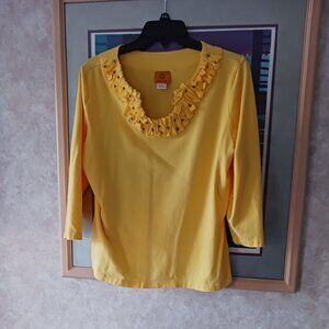 RUBY RD. 3/4 length sleeve top